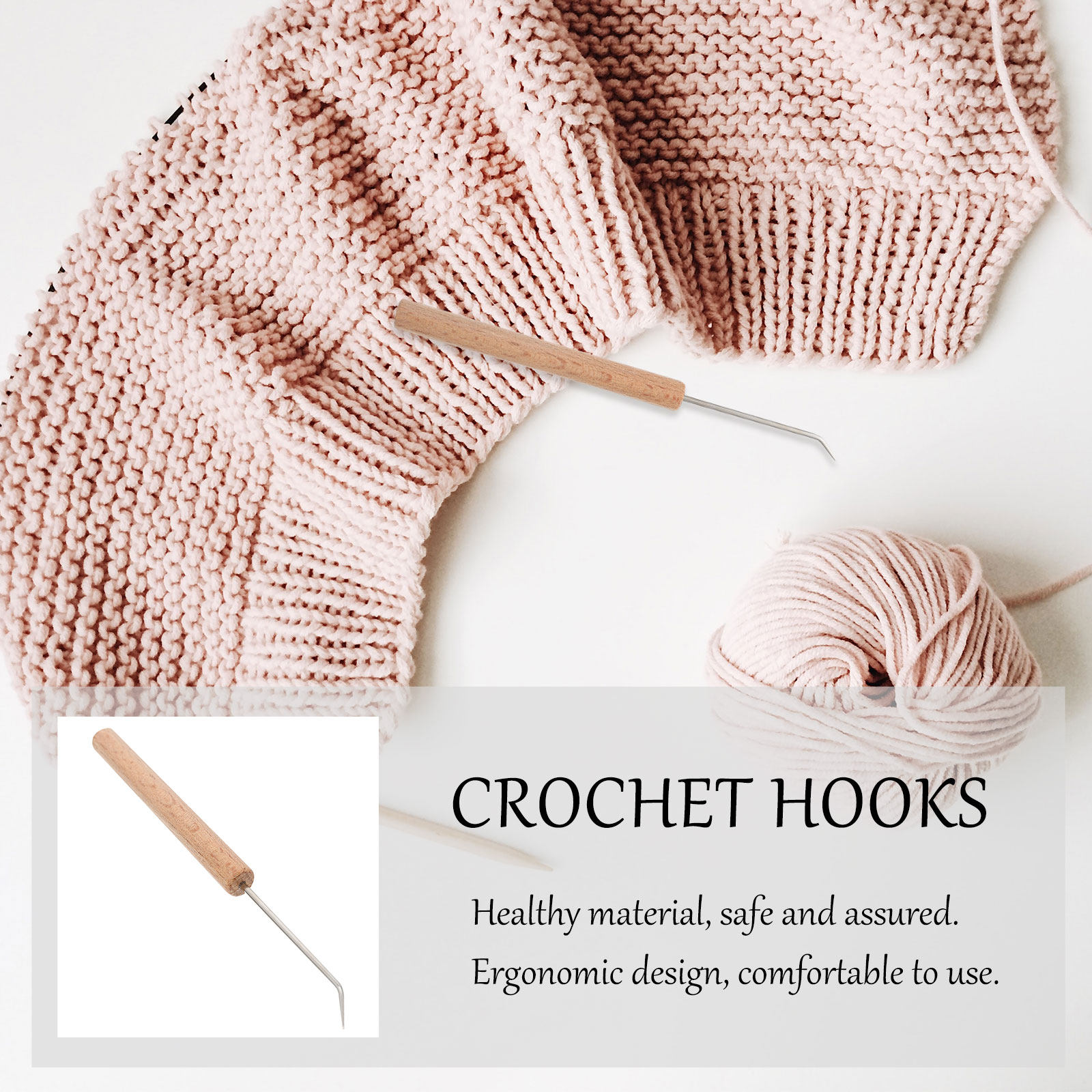 1 pièce, crochet à manche en b - Wooden Crochet Hooks Ergonomic Handle avis et prix
