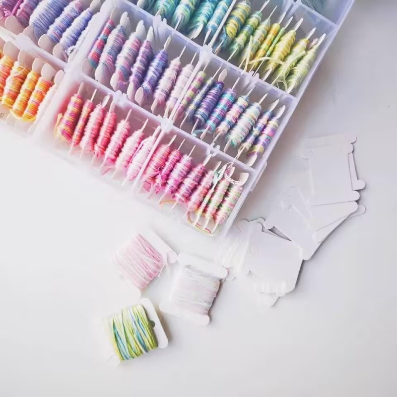 1 ensemble de bobines de fil à - Cotton Embroidery Thread Skeins avis et prix